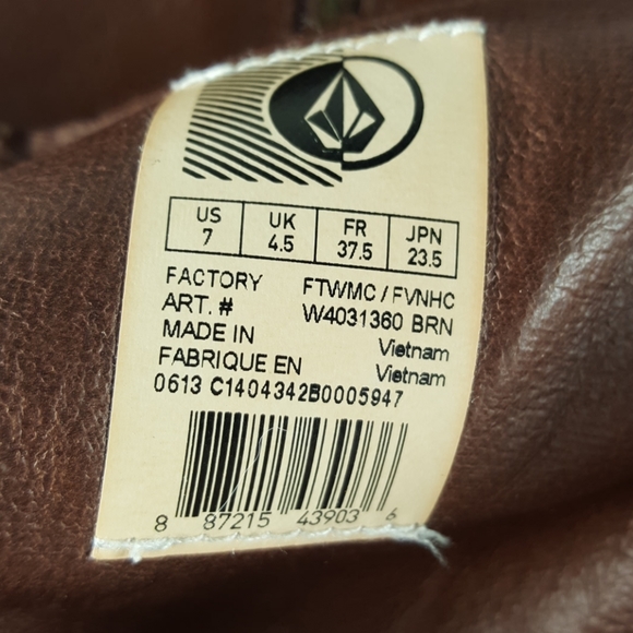 Volcom IN THE MODE Brown Leather Mid-calf Boots (7) - Picture 7 of 8